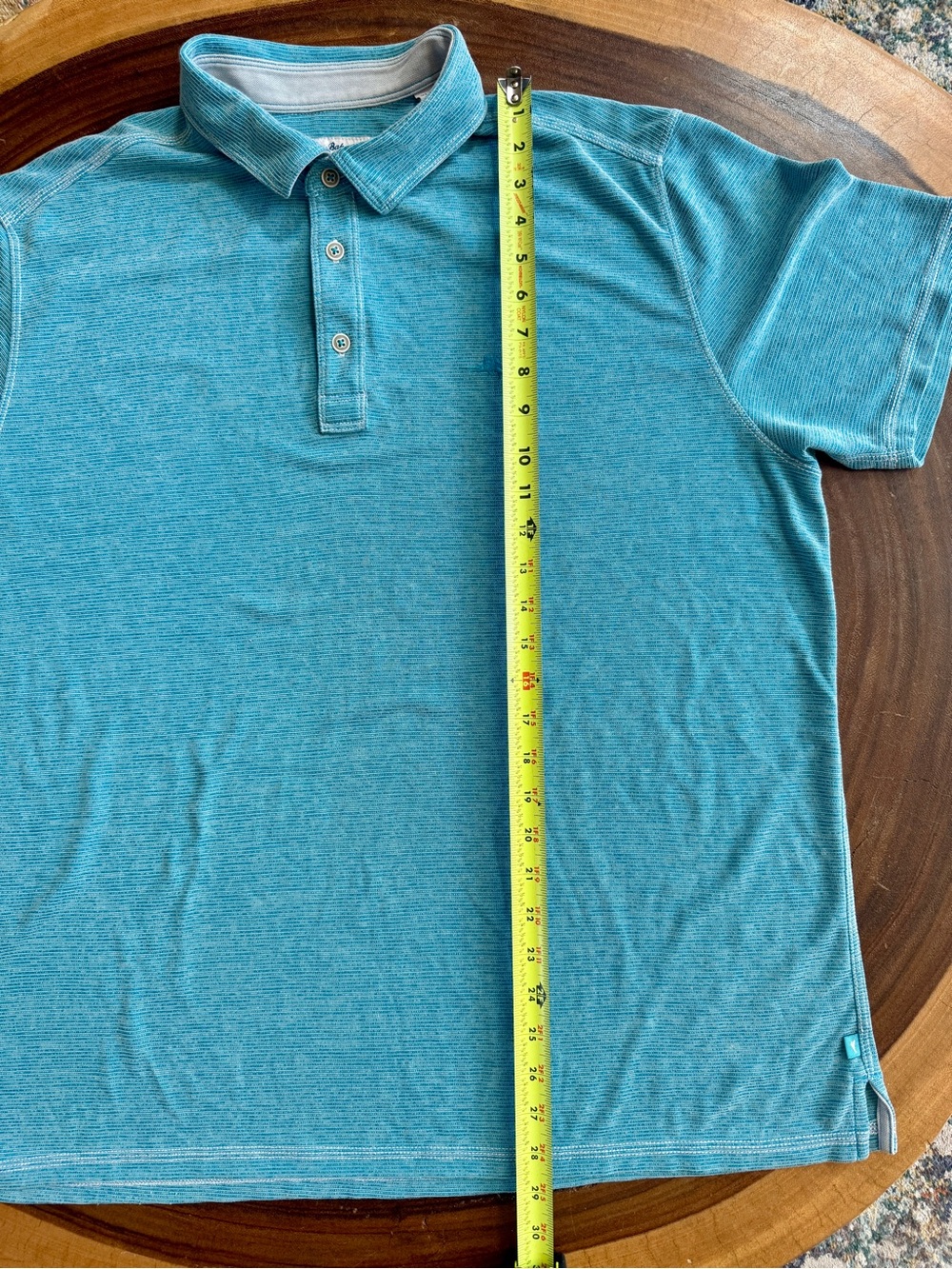 Tommy Bahama Men’s Light Turquoise Polo Shirt - Picture 7 of 9